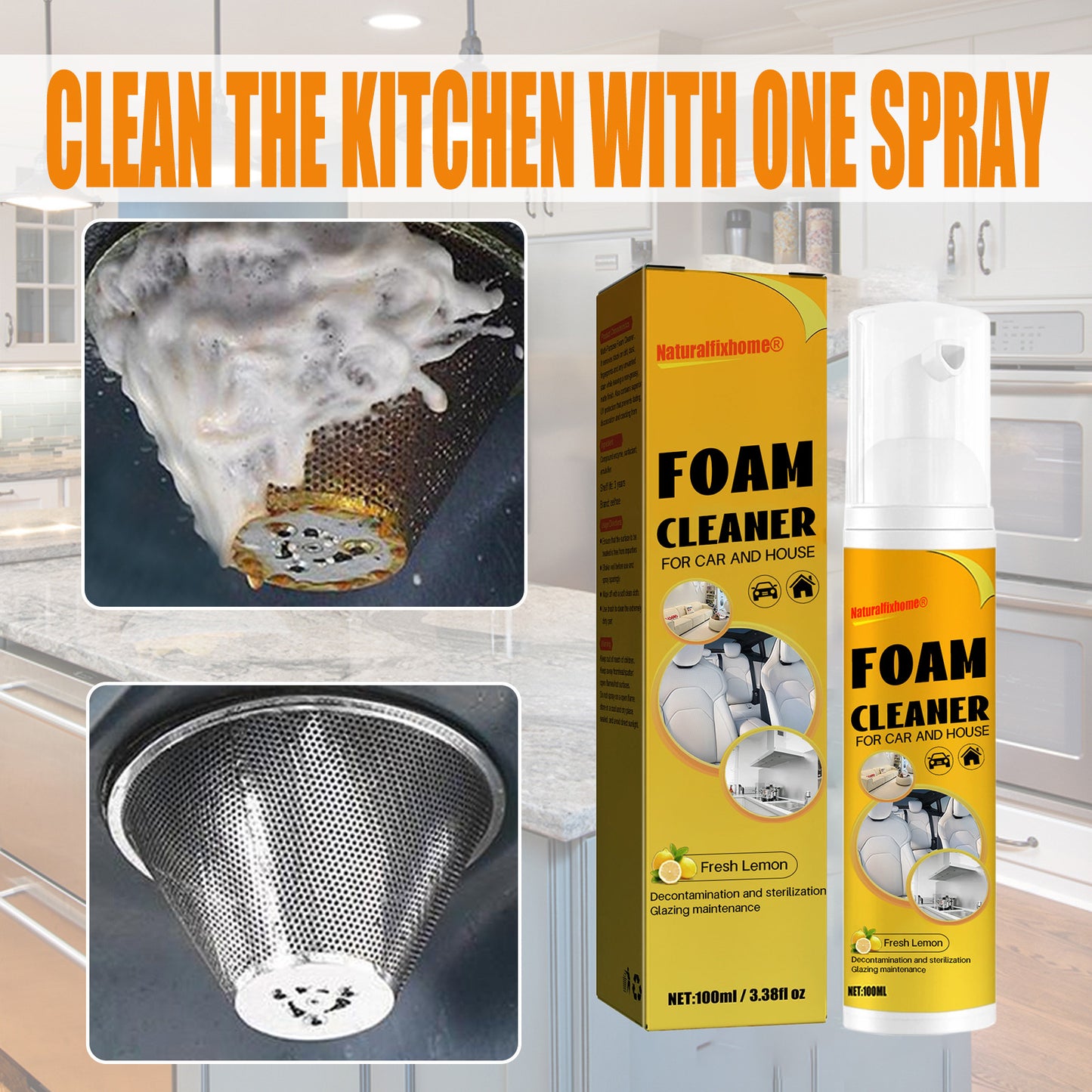 🌟Magical Cleaning Magic🏠Multi-Purpose Foam Cleaner🚗